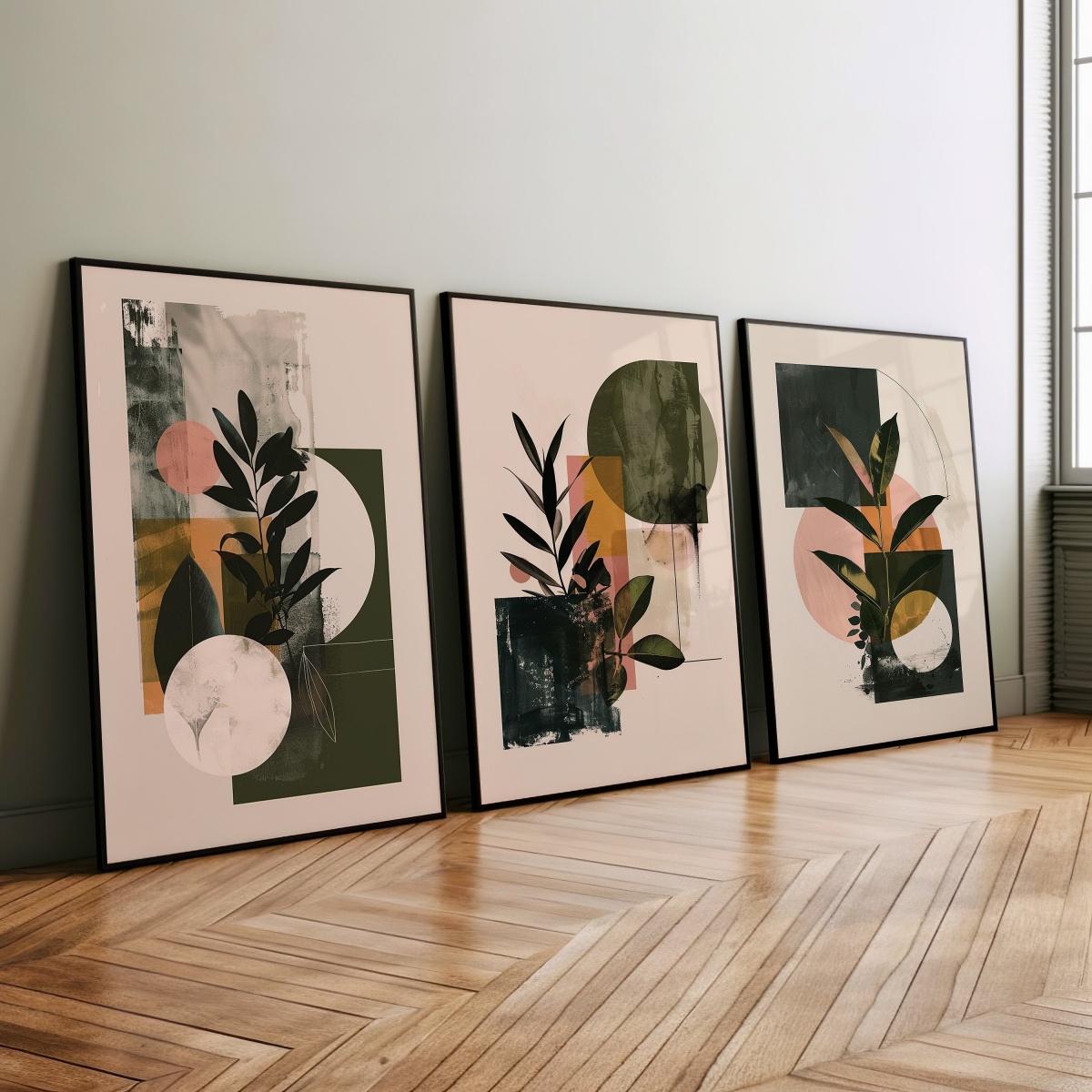 Abstract Canvas Set - Набор из 3-х картин на холсте