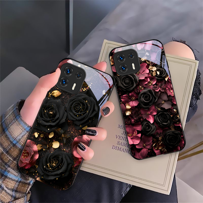 Vase Decor - Лепестки цветов винно-красного цвета для Motorola