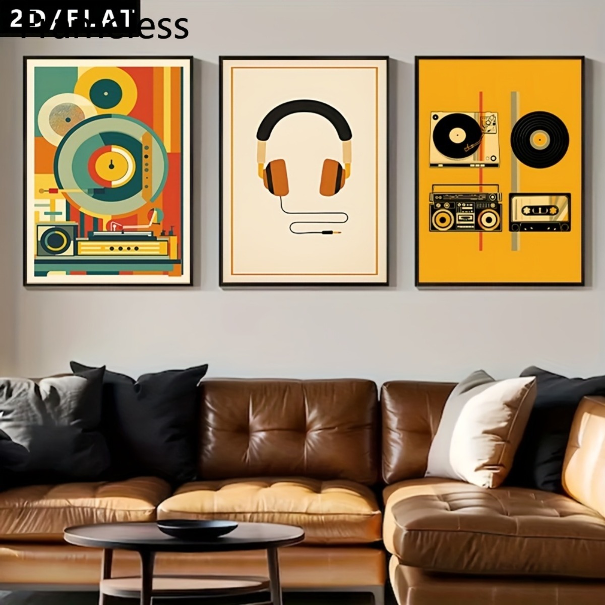 Abstract Canvas Set - (Без рамки, 3 шт.) – Набор