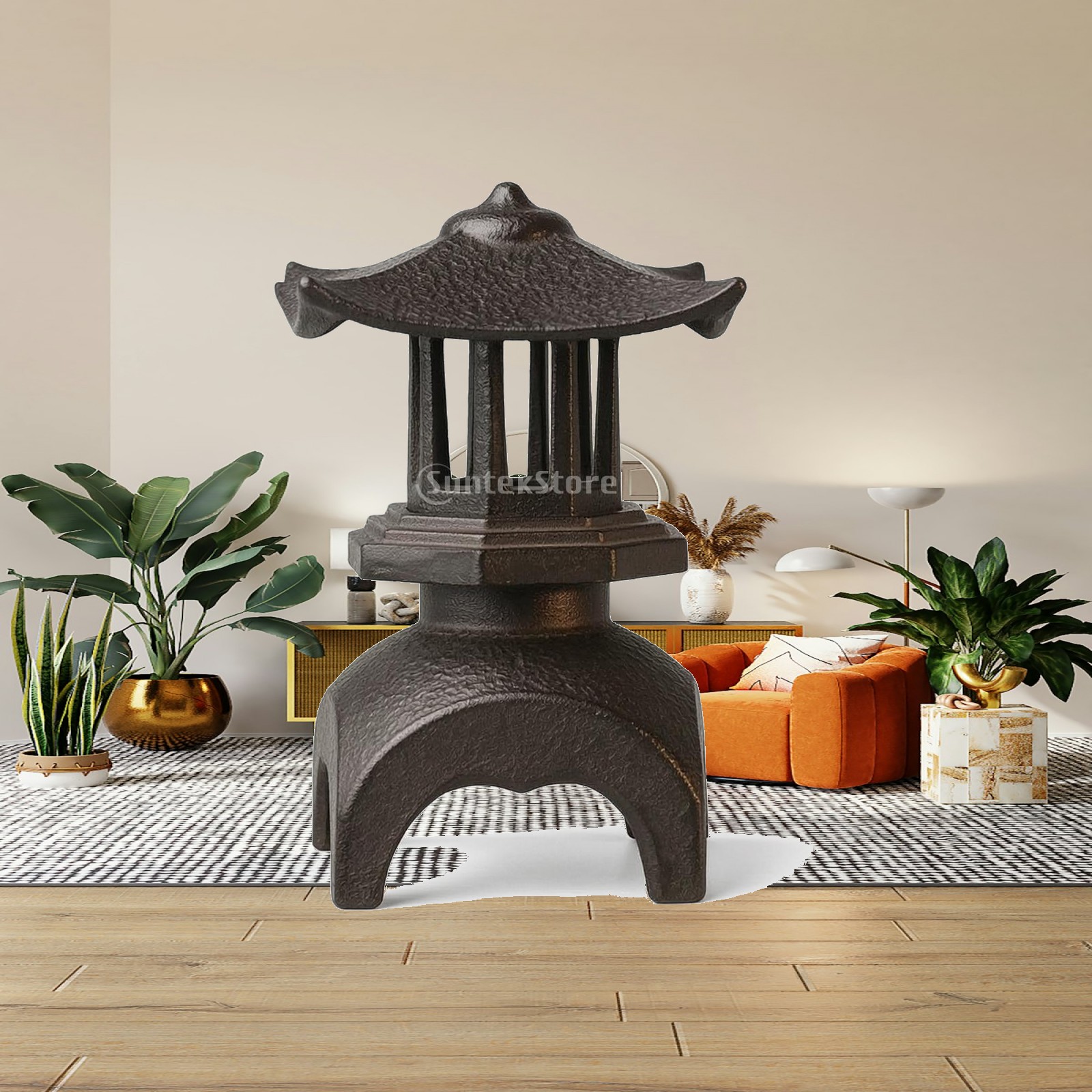 Candle Holder Decor - Чугунный фонарь-подсвечник в классическом стиле, винтажный