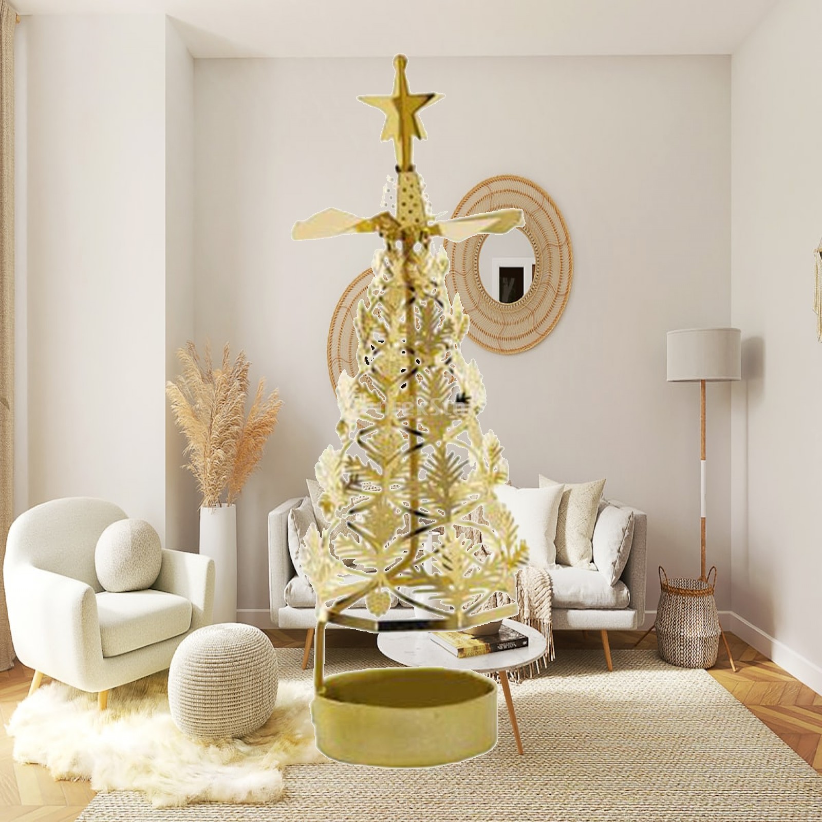 Candle Holder Decor - Вращающийся подсвечник из нержавеющей стали, декоративная