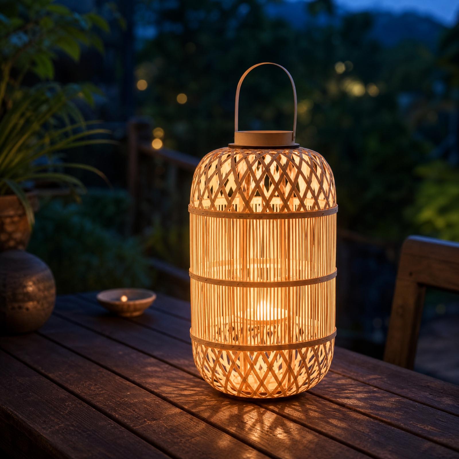 Декоративный бамбуковый фонарь – обзор и цена Candle Holder Decor