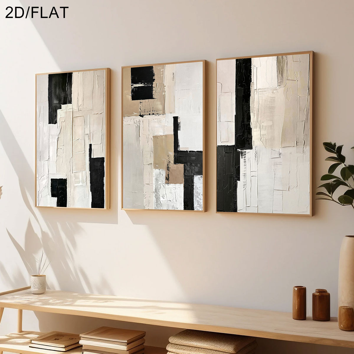 3 шт. безрамочных современных  – обзор и цена Abstract Canvas Set