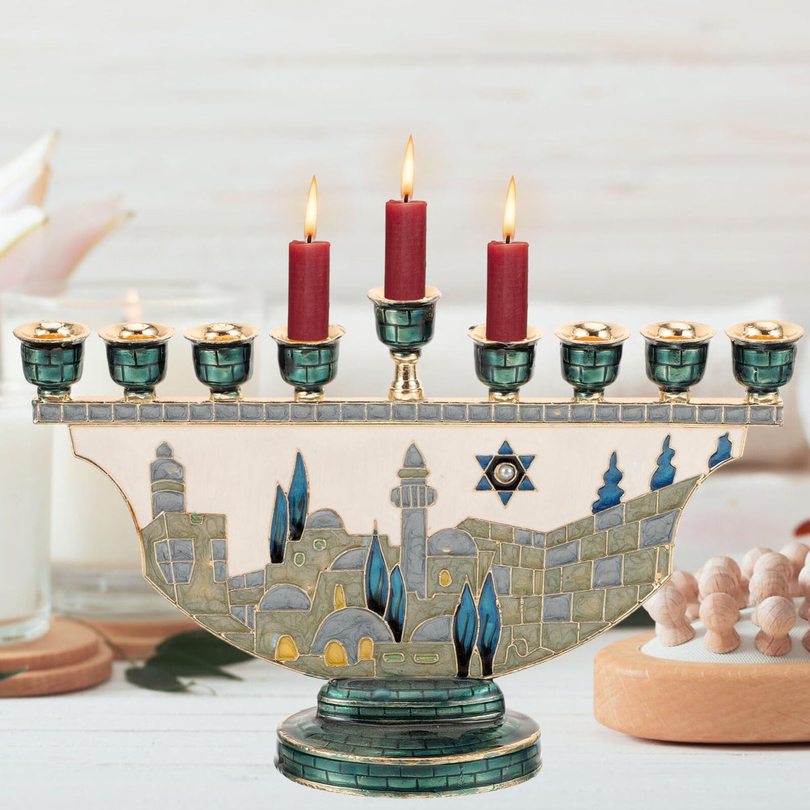Иерусалимская Менора, 9-конечн – обзор и цена Candle Holder Decor