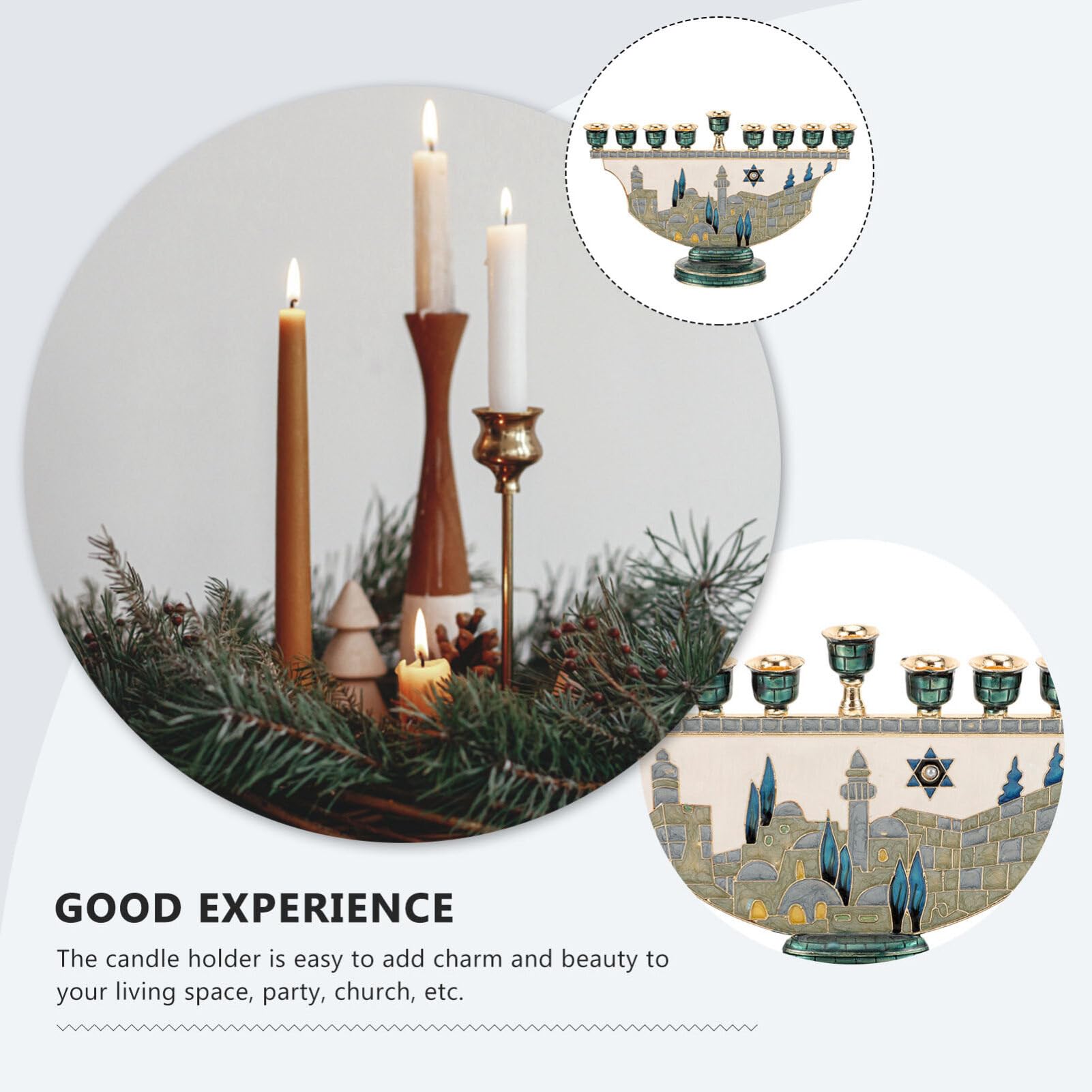 Иерусалимская Менора, 9-конечн – обзор и цена Candle Holder Decor