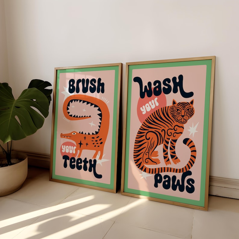 2 шт./компл. Тигр мыть лапы дл – обзор и цена Abstract Canvas Set